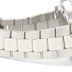 Pre Owned Tag Heuer Silver Stainless Steel Aquaracer WAF1112 Quartz Men's Wristwatch 39 MM