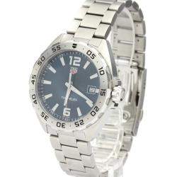Tag Heuer Blue Stainless Steel Formula 1 WAZ1118 Quartz Men's Wristwatch 41 MM