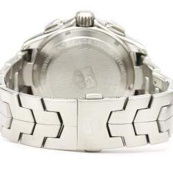 Pre Owned ساعة يد رجالية تاغ هيوير كاليبر 15 كرونوغراف أوتوماتيك CAT2010  ستانلس ستيل سوداء 43مم