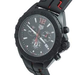 Tag Heuer Black PVD Coated Stainless Steel Formula 1 Manchester United Edition CAZ101J Men's Wristwatch 43 mm