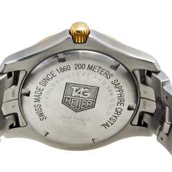 ساعة يد رجالية تاغ هيوير WJF1152 ستانلس ستيل وذهب أصفر عيار 18 فضي 39 مم
