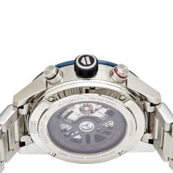 Pre Owned Tag Heuer Blue Stainless Steel CAR201T Men's Wristwatch 43 mm 