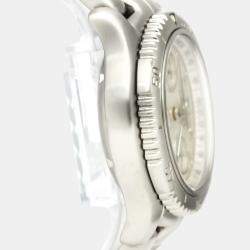 مملوكة مسبقًا Tag Heuer Silver Stainless Steel Link Chronograph Automatic CT2113 Men's Wristwatch 42 MM