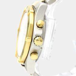 مملوكة مسبقًا ساعة يد رجالية تاغ هيوير 2000 كلاسيك بروفشنال كوارتز كرونوغراف CK1121  ستانلس ستيل مطلي ذهبي بيضاء 37مم