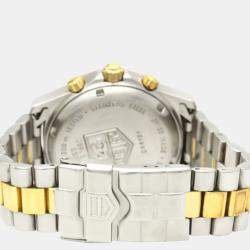 مملوكة مسبقًا ساعة يد رجالية تاغ هيوير 2000 كلاسيك بروفشنال كوارتز كرونوغراف CK1121  ستانلس ستيل مطلي ذهبي بيضاء 37مم