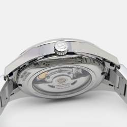 Pre Owned TAG Heuer Silver Stainless Steel Carrera Calibre 5 WAR211B Men's Wristwatch 39 mm