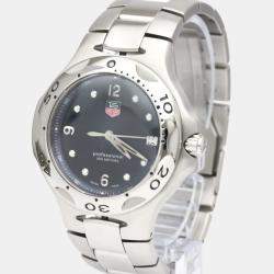 Pre Owned Tag Heuer Blue Stainless Steel Kirium Quartz Wl1013 Men's Wristwatch 39 mm