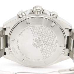Pre Owned Tag Heuer Grey Stainless Steel Formula 1 CAZ1011 Quartz Chronograph Men's Wristwatch 43 mm