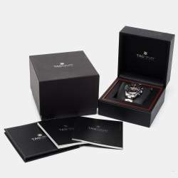 Pre Owned TAG Heuer Black Stainless Steel Carrera CV2014-2 Men's Wristwatch 41 mm