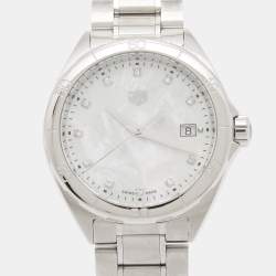Tag Heuer Mother Of Pearl Diamond Stainless Steel Formula 1 WBJ1319.BA0666 Women's Wristwatch 35 mm