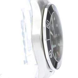 Pre Owned Tag Heuer Black Stainless Steel Aquaracer Eddie aikau LTD Edition WAB2012 Men's Wristwatch 41 mm
