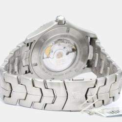 Pre Owned Tag Heuer Blue Stainless Steel Link Calibre WJ201C Men's Wristwatch 42 mm