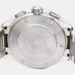 Pre Owned Tag Heuer Black Stainless Steel Aquaracer CAY211Z Automatic Men's Wristwatch 43mm