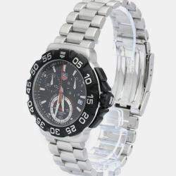 Tag Heuer Black Stainless Steel Formula 1 CAH1110 Quartz Men's Wristwatch 41 mm