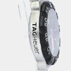 Tag Heuer Black Stainless Steel Formula 1 CAH1110 Quartz Men's Wristwatch 41 mm
