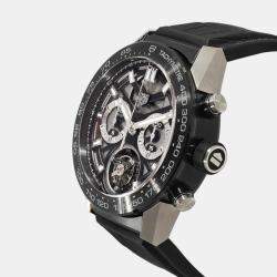 Tag Heuer Black Titanium Carrera CAR5A8Y.FC6377 Automatic Men's Wristwatch 45 mm