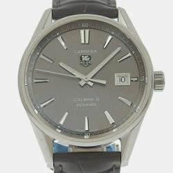 Tag Heuer Grey Stainless Steel Carrera WAR211C Automatic Men s