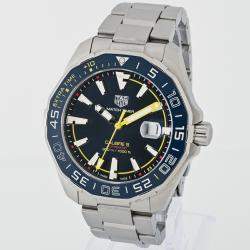 Tag Heuer Blue Stainless Steel Aquaracer WAY201H.BA0927 Automatic Men's Wristwatch 43 mm