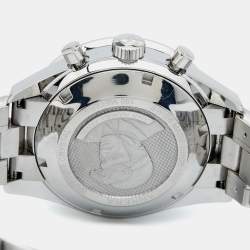 TAG Heuer Black Stainless Steel Juan Manual Fangio Edition Carrera CV201AG.BA0725 Men's Wristwatch 41 mm