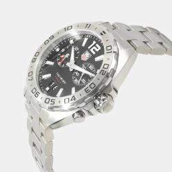 Tag Heuer Black Stainless Steel Formula 1 WAZ111A.BA0875 Quartz Men's Wristwatch 41 mm