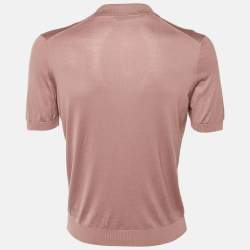 مملوكة مسبقًا Tagliatore Mauve Knit T-Shirt M