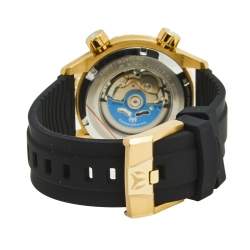 TechnoMarine Multicolor Yellow Gold Plated Stainless Steel Manta TM-218005 Men's Wristwatch 47 mm