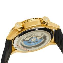 TechnoMarine Multicolor Yellow Gold Plated Stainless Steel Manta TM-218005 Men's Wristwatch 47 mm