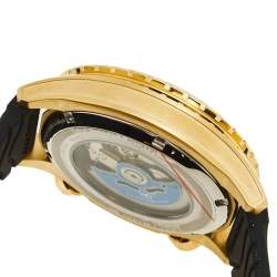 TechnoMarine Multicolor Yellow Gold Plated Stainless Steel Manta TM-218005 Men's Wristwatch 47 mm