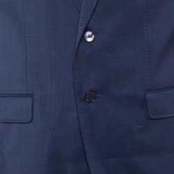 Pre Owned Ted Baker Dark Blue Wool Tailored Suit XL/44R