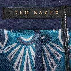 Pre Owned Ted Baker Dark Blue Wool Tailored Suit XL/44R