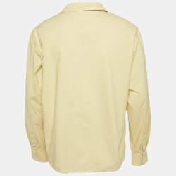 Pre Owned The Row Yellow Cotton Elijas Camp Collar Shirt S