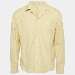 Pre Owned The Row Yellow Cotton Elijas Camp Collar Shirt S