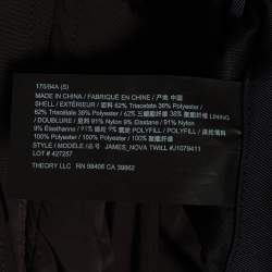Pre Owned Theory Navy Blue Gabardine James Bomber Jacket S