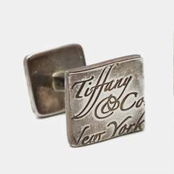 Tiffany & Co. Notes Sterling Silver Square Cufflinks