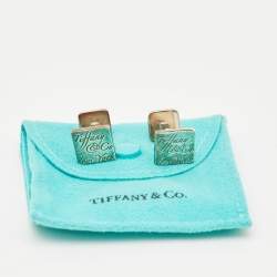 Tiffany & Co. Notes Sterling Silver Square Cufflinks