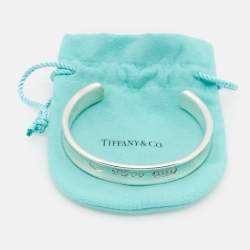 Tiffany & Co. 1837 Sterling Silver 925 Unisex Open Cuff Bracelet