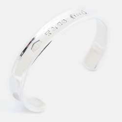 Tiffany & Co. 1837 Sterling Silver 925 Unisex Open Cuff Bracelet