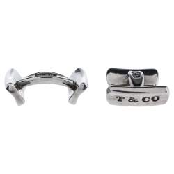 Pre Owned Tiffany & Co. Sterling Silver Classic Cufflinks
