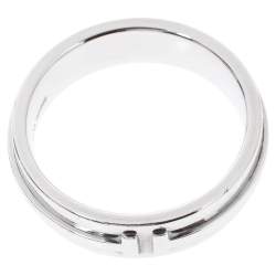 Pre Owned Tiffany & Co. Tiffany T Silver Wide Ring Size 62