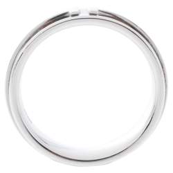 Pre Owned Tiffany & Co. Tiffany T Silver Wide Ring Size 62