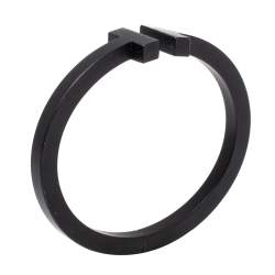 Pre Owned Tiffany & Co. T Square Black Tone Stainless Steel Bracelet