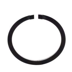 Pre Owned Tiffany & Co. T Square Black Tone Stainless Steel Bracelet