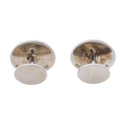 Pre Owned Tiffany & Co. Return to Tiffany Vintage Sterling Silver Oval Cufflinks