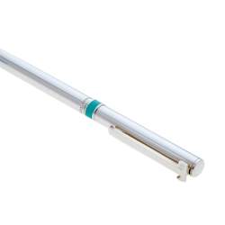 Pre Owned Tiffany & Co. Sterling Silver Blue Accent T-clip Ballpoint Pen