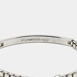 Pre Owned Tiffany & Co. Venetian Link I.D. Sterling Silver Bracelet