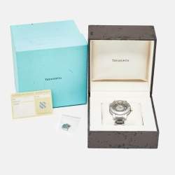 Pre Owned Tiffany & Co. Grey Stainless Steel Mark T-57 Quartz Men's Wristwatch 42 mm