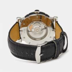 Pre Owned Tiffany & Co. Atlas Z1000.70.12A21A00A Silver Dial Rubber Leather Men's Wristwatch 42 mm