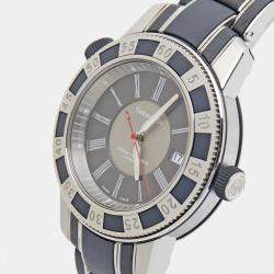 مملوكة مسبقًا Tiffany & Co. Grey Stainless Steel Mark T-57 Automatic Men's Wristwatch 42 mm