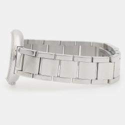 مملوكة مسبقًا Tiffany & Co. Atlas Quartz Stainless Steel Diamond Women's Wristwatch 24mm
