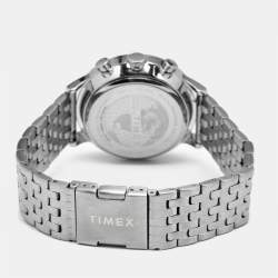 Pre Owned Timex TWH6Z1810 Gray Dial Stainless Steel Men's Wristwatch 40 mm